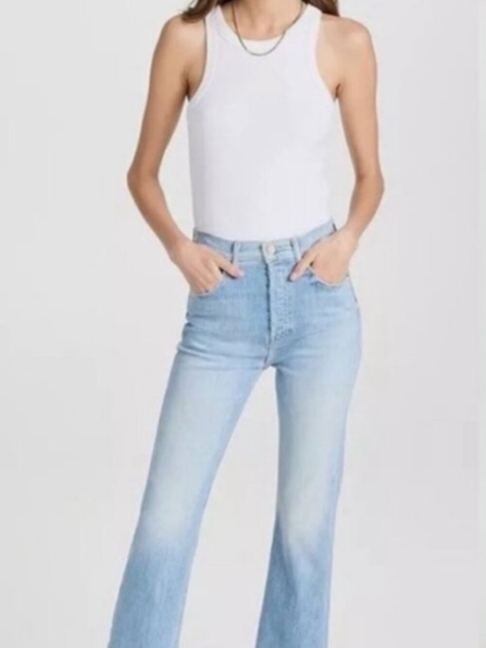 MOTHER The Tripper Ankle Fray Jeans – Island Time – Size 28 – Like New